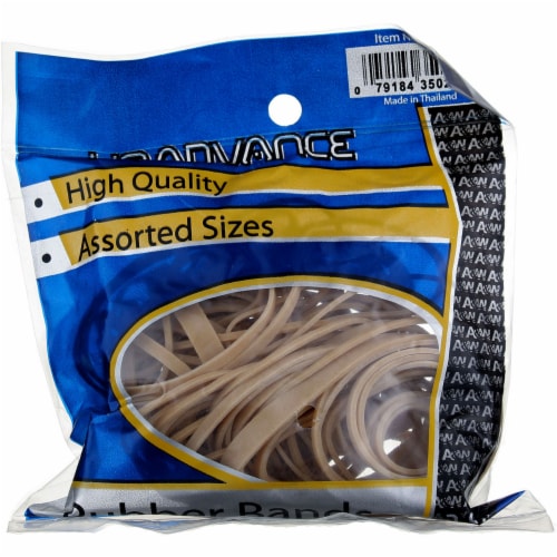 Rubber Bands 1.5Oz-Tan - Assorted Sizes