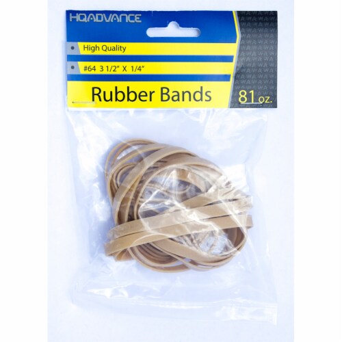 RUBBER BANDS, Natural, #64 Perspective: front