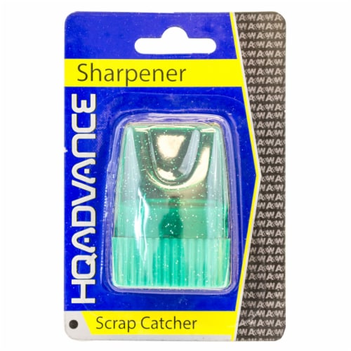 HQ Advance Glitter Pencil Sharpener - Green Perspective: front