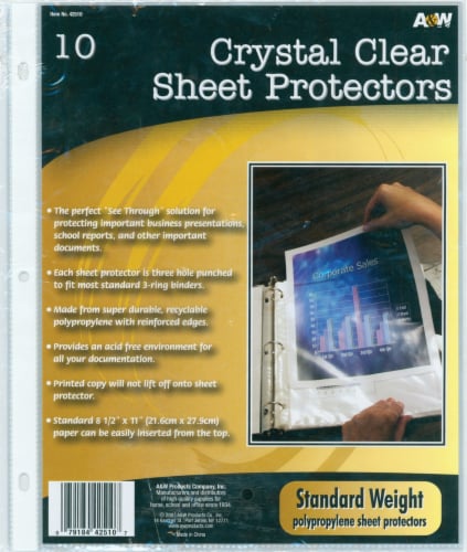 HQ Advance Sheet Protectors Perspective: front