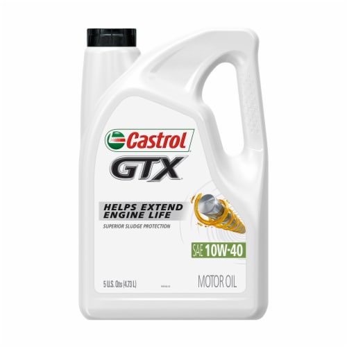 Castrol GTX SAE 10W-40 Motor Oil Perspective: front
