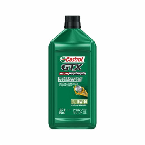 Castrol GTX High Mileage 10W-40 SAE Motor Oil, 1 qt - Kroger