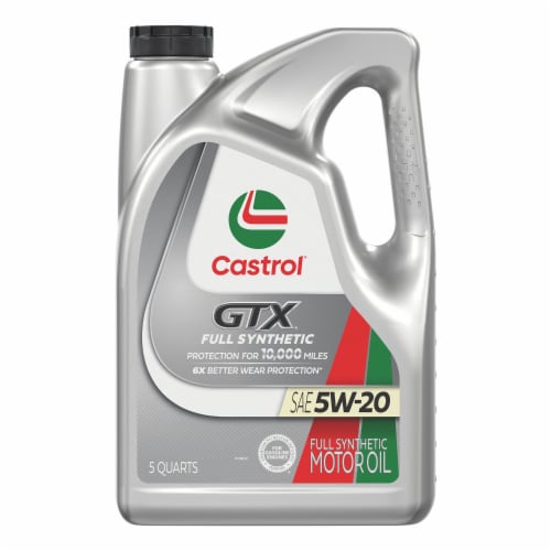 Castrol® GTX® Full Synthetic SAE 5W-20 Motor Oil Perspective: front