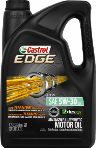 Castrol Edge SAE 5W-30 Advanced Full Synthetic Motor Oil, 5 qt - Smith's  Food and Drug