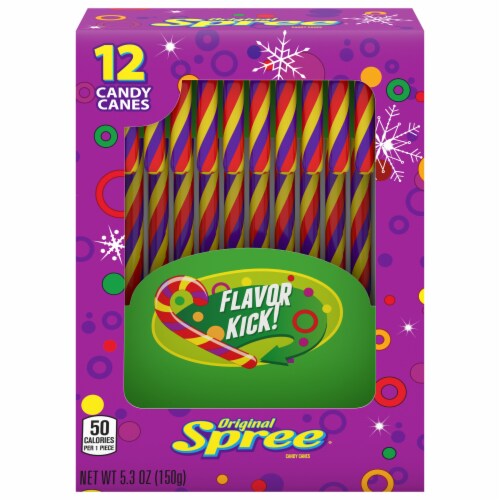 Spree Flavor Kick Candy Canes Perspective: front