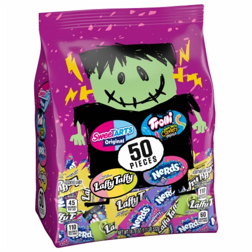 SweeTARTS® Franken Favorite Halloween Mix Candy Perspective: front