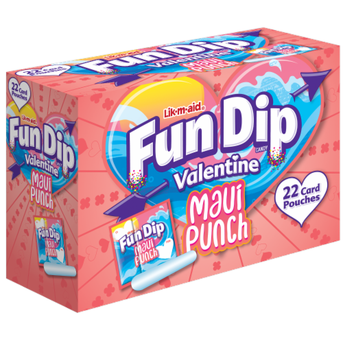 Fun Dip Maui Punch Friendship Exchange Valentine Candy Perspective: front