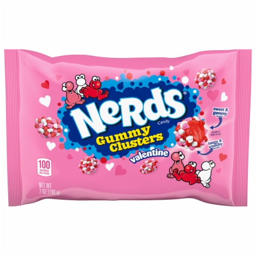 Nerds® Valentine's Gummy Clusters Candy Perspective: front