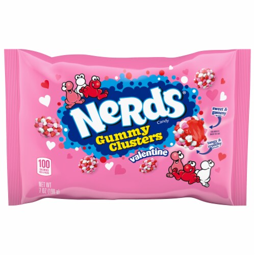 Nerds® Valentine's Gummy Clusters Candy Perspective: front