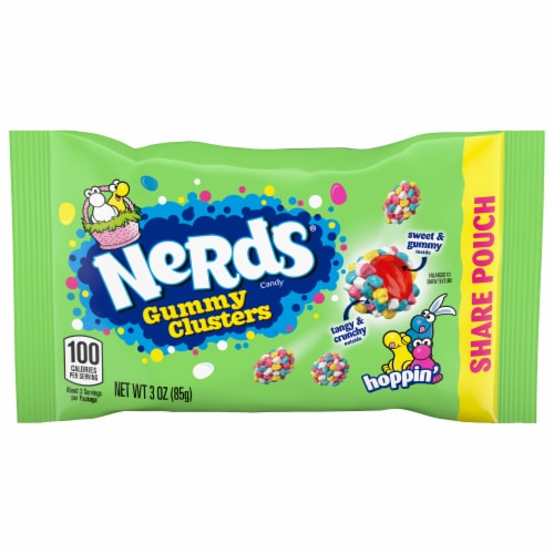 Nerds® Hoppin' Gummy Clusters Perspective: front