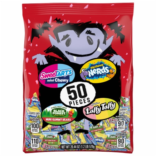 Sweetarts® Dracula Delight Halloween Mixed Candy Bag Perspective: front