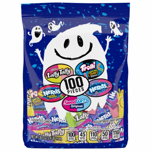 Sweetarts® Ghost Goodies Assorted Halloween Candy Bag Perspective: front