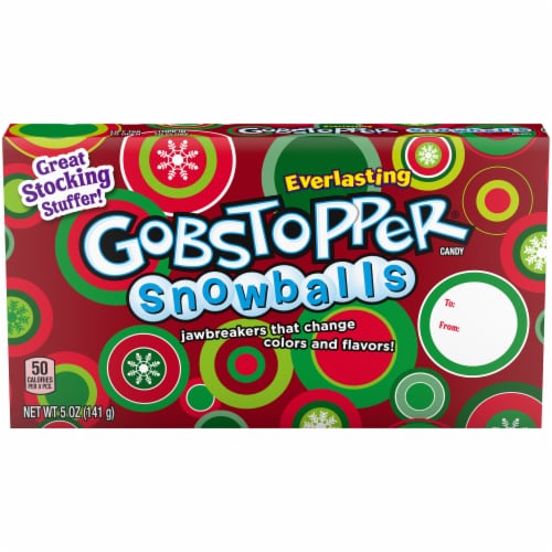 Gobstopper Holiday Snowballs Everlasting Jawbreakers Perspective: front