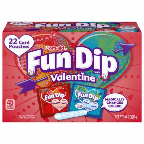 Fun Dip Friendship Exchange Valentine Candy Perspective: front