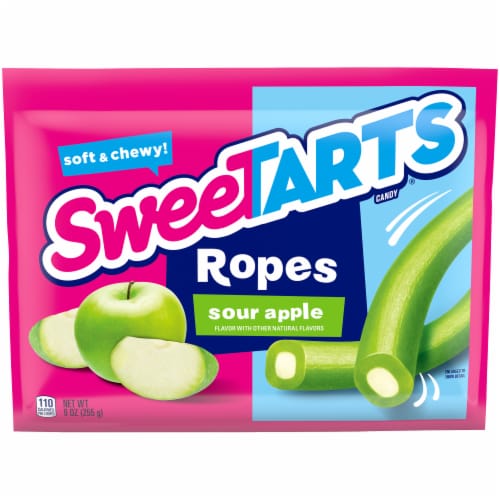 SweeTarts® Sour Apple Soft & Chewy Ropes Candy Perspective: front