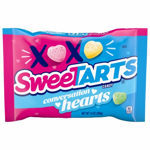 SweeTARTS Conversation Hearts Valentine Candy Perspective: front