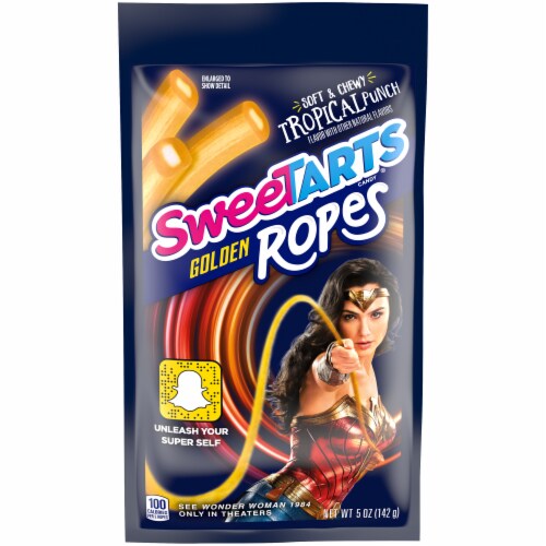SweetTARTS Tropical Punch Soft and Chewy Golden Ropes Candy Perspective: front