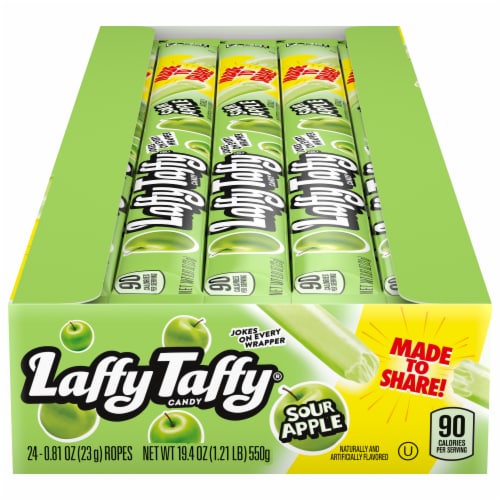 Laffy Taffy® Sour Apple Candy Ropes Perspective: front