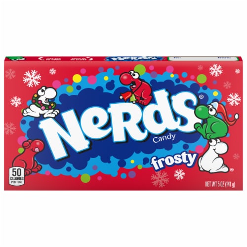 Nerds® Frosty Crunchy Holiday Candy Theater Box Perspective: front