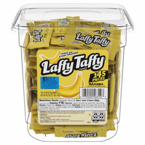 Laffy Taffy® Banana Candy Perspective: front
