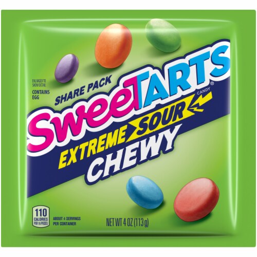 SweeTARTS Extreme Sour Chewy Candy Share Pack Perspective: front