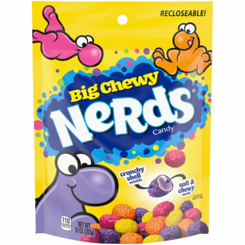 NERDS Big Chewy Candy Crunchy And Chewy Recloseable Bag Perspective: front