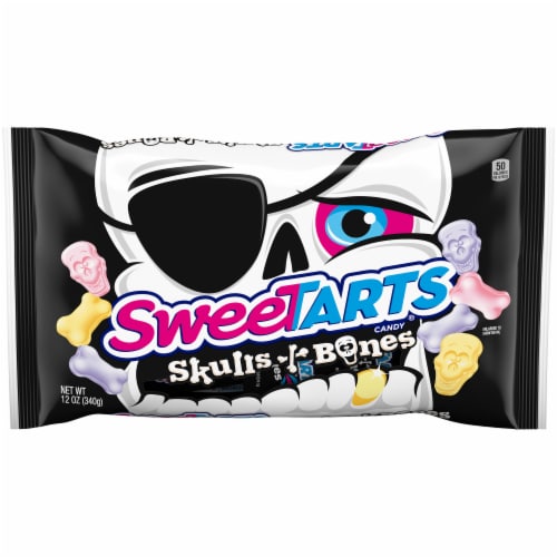 SweeTARTS Skulls + Bones Halloween Candy Perspective: front