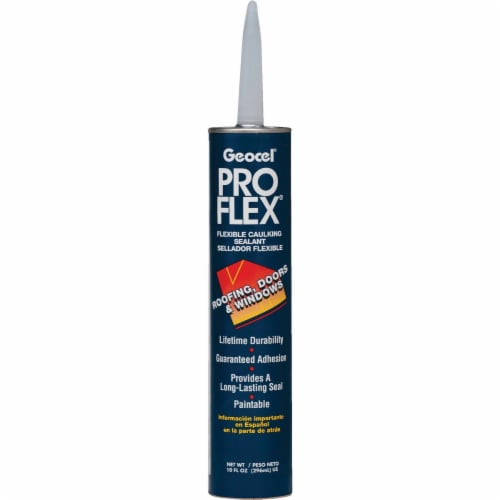 Geocel Pro Flex 10 Oz. Caulking Polymer Sealant, Driftwood GC26115 Perspective: front