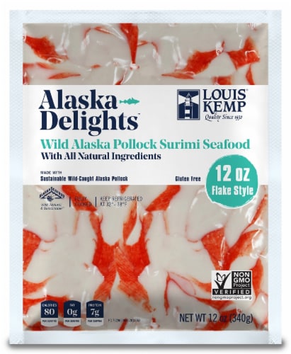 Louis Kemp Alaska Delights Flake Surimi Seafood, 12 oz - Pay Less Super  Markets