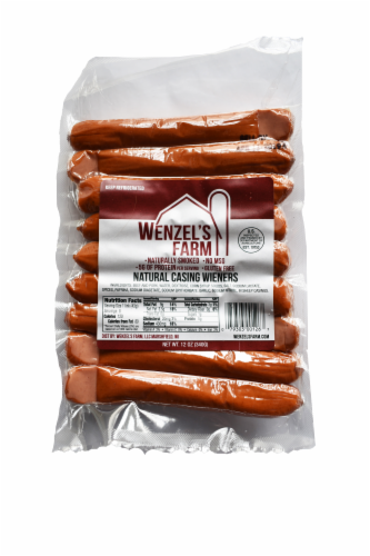 Wenzel's Farm Natural Casing Wieners Perspective: front