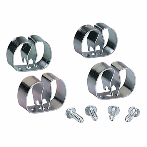 Crawford Textured Silver Spring Steel Grip Clip For 0.16 4 pk Crawford Textured Silver Spring Steel Grip Clip For 0.16 4 pk