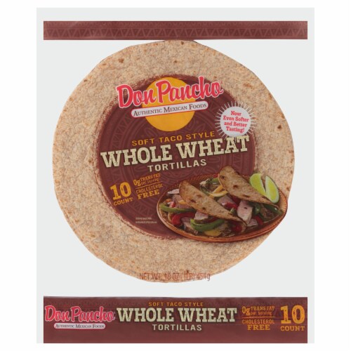Don Pancho Whole Wheat Tortillas Perspective: front