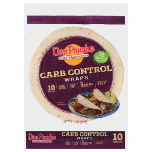 Don Pancho Low Carb Wraps Perspective: front