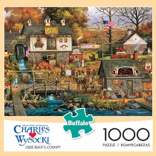Buffalo Games Charles Wysocki Olde Buck's County Jigsaw Puzzle Perspective: front