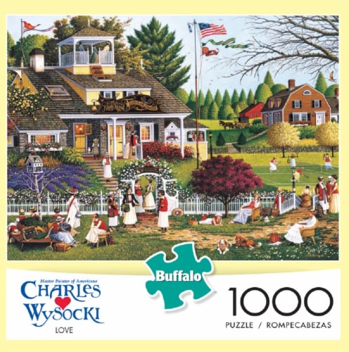 Lavet af præmie pakistanske Buffalo Games Charles Wysocki Love Painting Puzzle, 1000 pc - Mariano's