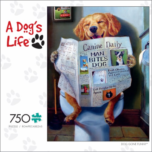 Buffalo Games A Dog's Life Dog Gone Funny Puzzle Perspective: front