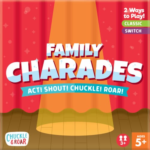 Buffalo Games Chuckle & Roar Family Charades Perspective: front