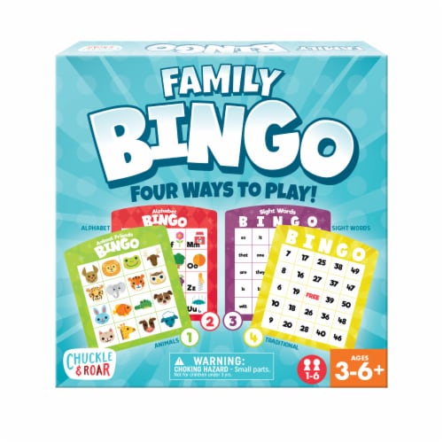 Buffalo Games Chuckle & Roar Family Bingo Perspective: front
