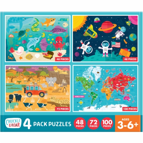 Buffalo Games Chuckle & Roar Puzzles Multipack Perspective: front