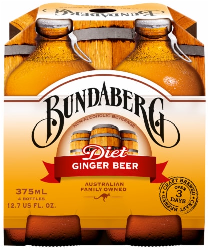 Bundaberg T Ginger Beer 4 Bottles