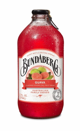 Bundaberg Guava Sparkling Fruit Drink Perspective: front