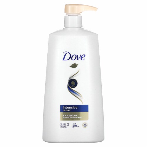 Dove Shampoo for Damaged Hair Intensive Repair Shampoo with Bio-Restore Complex Perspective: front