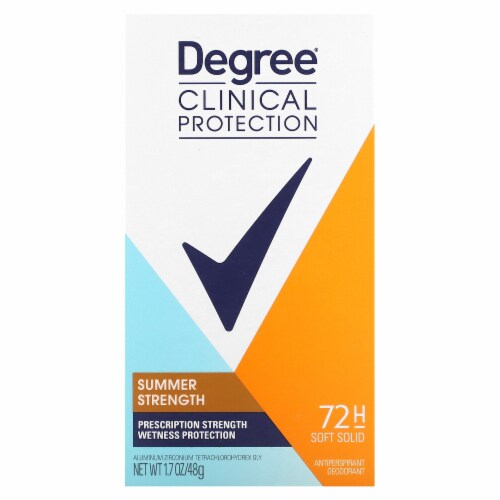Degree Clinical Protection Summer Strength Antiperspirant Deodorant Perspective: front