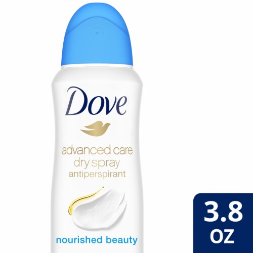 Dove Nourished Beauty Antiperspirant Dry Spray Perspective: front