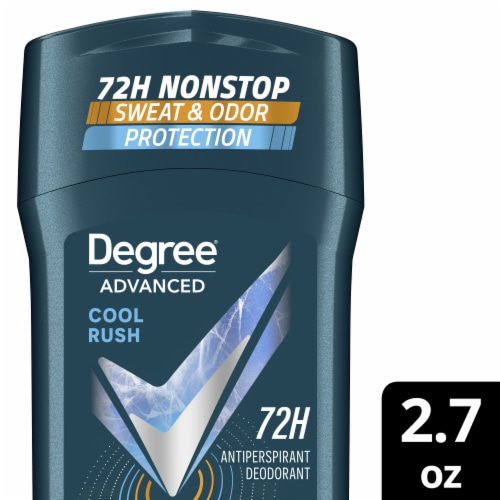 Degree Advanced Men's Antiperspirant Deodorant Stick Cool Rush Perspective: front