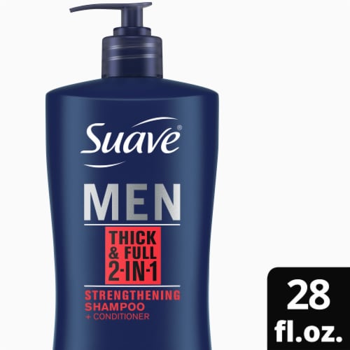 Suave Men Thick & Full Two in One Shampoo and Conditioner Perspective: front