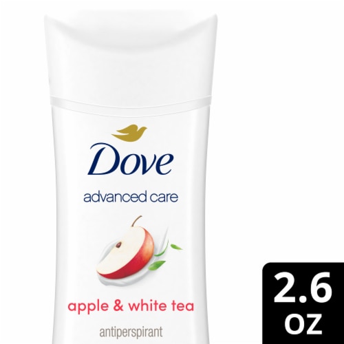Dove Advanced Care Women's Antiperspirant Deodorant Stick Apple & White Tea Perspective: front