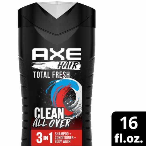 AXE Total Fresh 3-In-1 Body Wash Shampoo & Conditioner Perspective: front