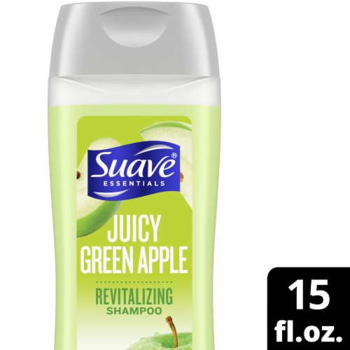 Suave® Essentials Juicy Green Apple Revitalizing Shampoo Perspective: front