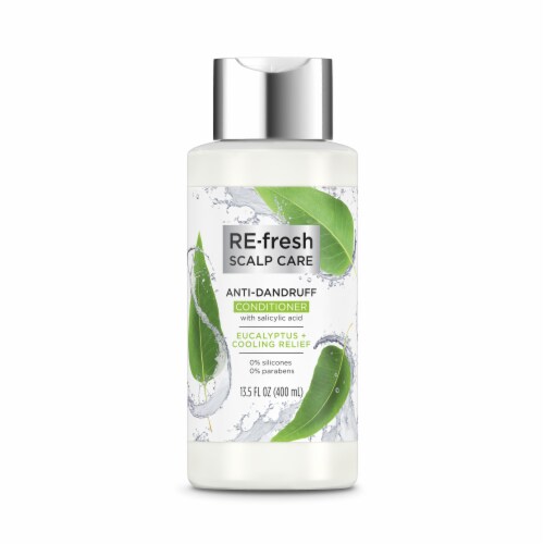 RE-fresh Silicone-Free Eucalyptus & Cooling Relief Anti-Dandruff Conditioner Perspective: front